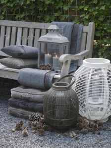 Outdoor Living in cold winter months - cushions and textiles aarons outdoor living backyard diy tips